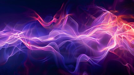 Fototapeta premium abstract colorful background with electrography waves 