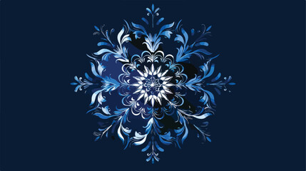 Snowflake concept design Vectot style vector design illustration