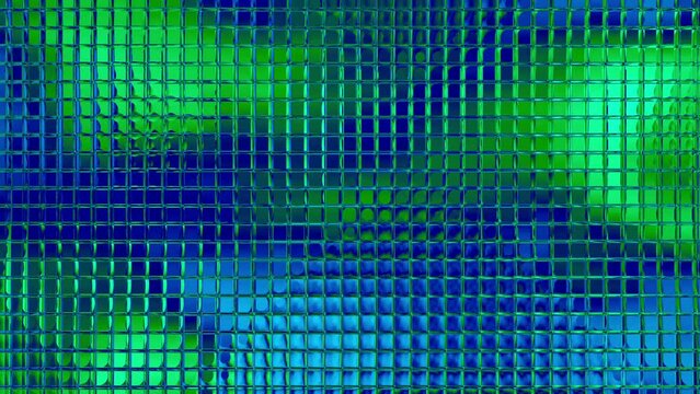 glasklare Elemente formen ein gleichm&auml;&szlig;iges schwingendes Muster