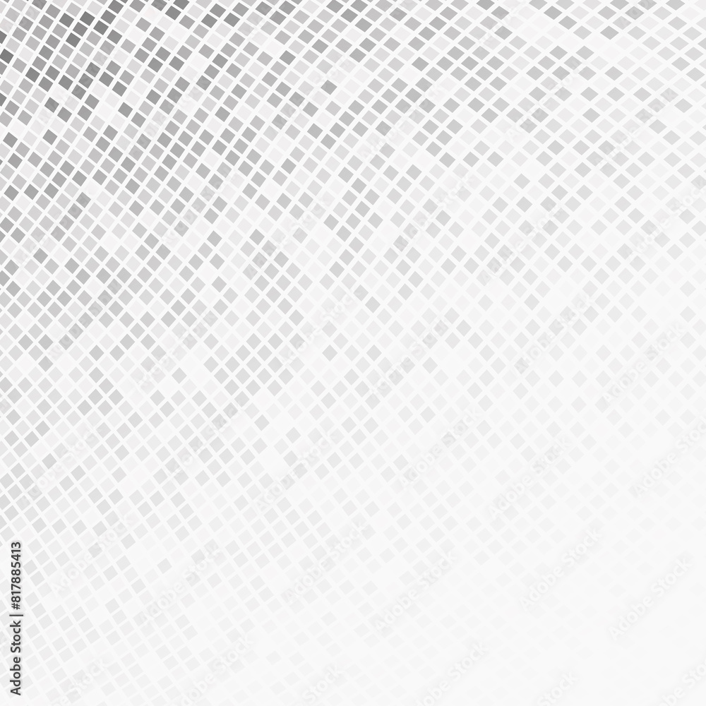 Poster semitone checkered background. disappearing and appearance gradient illustration consisting of rhomb