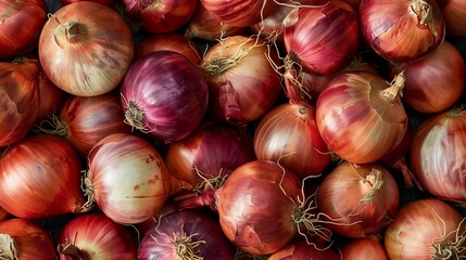 onions close-up wallpaper texture pattern or background 3
