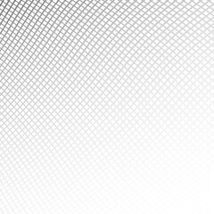 Semitone checkered background. Disappearing and appearance gradient illustration consisting of rhombuses and squares.