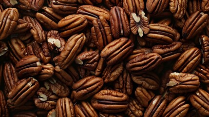 pecans close-up wallpaper texture pattern or background 2