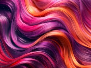 Fototapeta premium Healthy hair every day, nourishing shampoo, nano delivery system, nutrients to roots, press cap bottle, top view, glossy and vibrant hair, scifi tone, Complementary Color Scheme