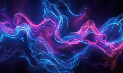 Fototapeta premium Tranquil blue and purple abstract design