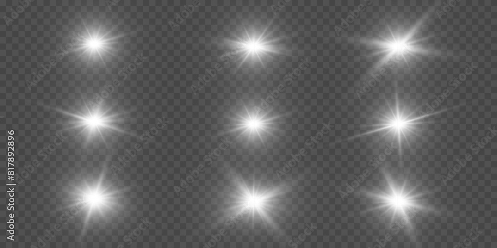 Poster white light effect. texture overlay vector