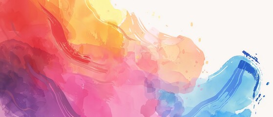 pride month flat design front view diversity theme water color colored pastel