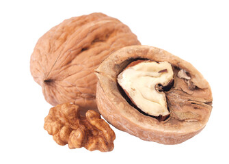 Walnut isolated on white background
