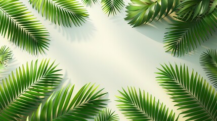 Serene Palm Tree Landscape
