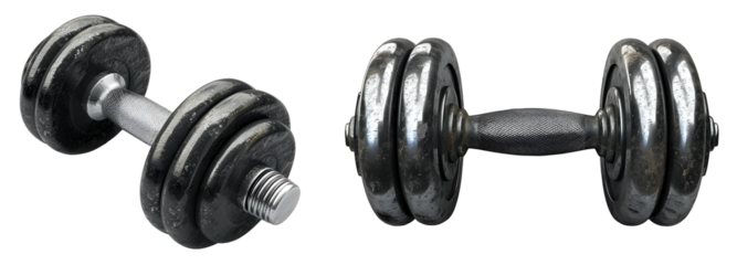 dumbbell isolated png on transparent background