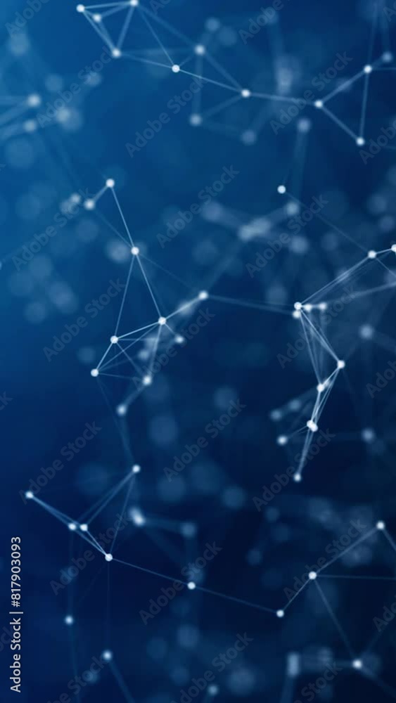 Poster 3d rendered abstract plexus shapes. digital, communication and technology background with lines and 