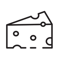 Cheese Diary Food Line Icon