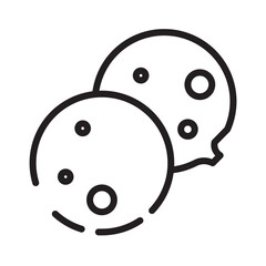 Bakery Biscuit Cookies Line Icon