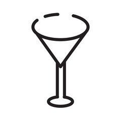 Dinner Wineglass Glass Line Icon
