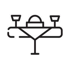 Food Lunch Restauran Line Icon