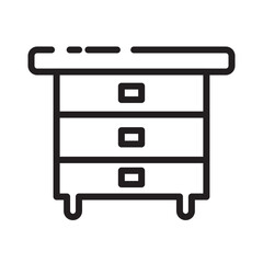 Furniture Interior Table Line Icon