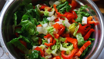 vegetable salad in a bowl