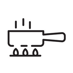 Food Kitchen Meal Line Icon