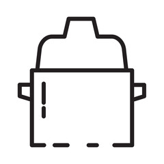 Food Kitchen Pan Line Icon