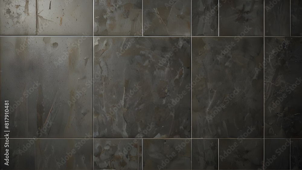 Poster worn gray tile background generative ai