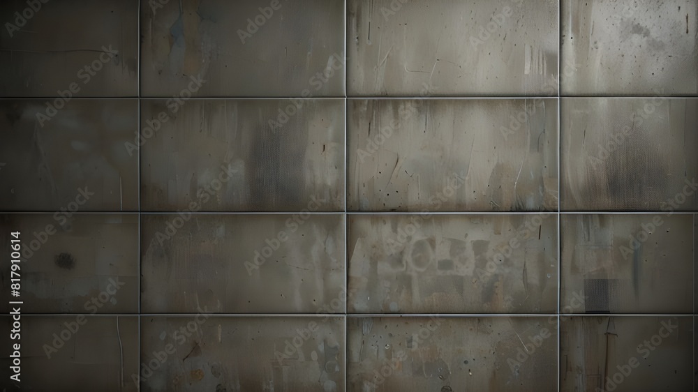 Aufkleber worn gray tile background generative ai