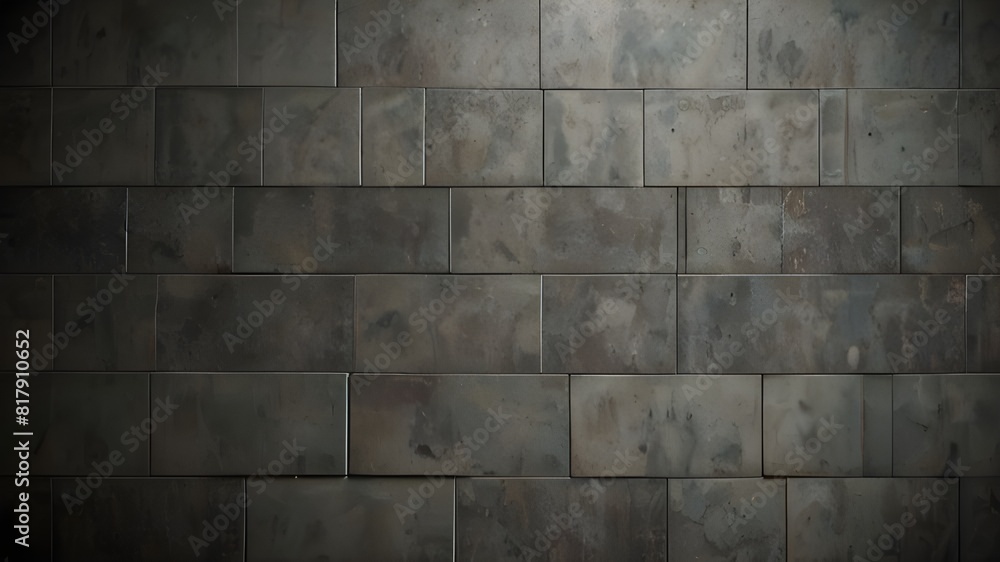 Poster worn gray tile background generative ai