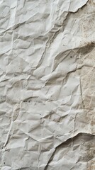 Wrinkled and creased paper surface. Aged document concept