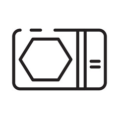 Microwave Oven Stove Line Icon