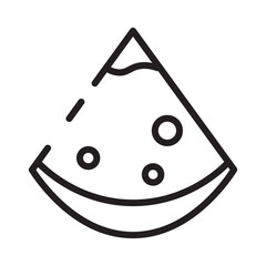 Italian Piece Pizza Line Icon