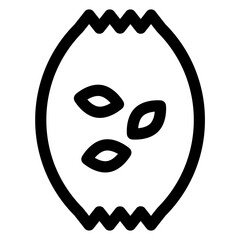 compost line icon isolated on white background