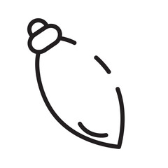 Bulb Christmas Light Line Icon