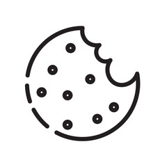 Cookie Food Holiday Line Icon
