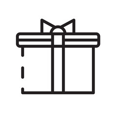 Gift Holiday Presents Line Icon