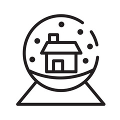 Gift Wire Xmas Line Icon