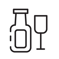 Xmas Holiday Winter Line Icon