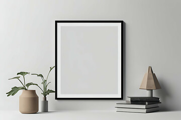Frame Blank Mock-up minimalist. Clean Photo Frame Design