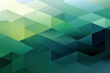 Abstract green polygonal background.
