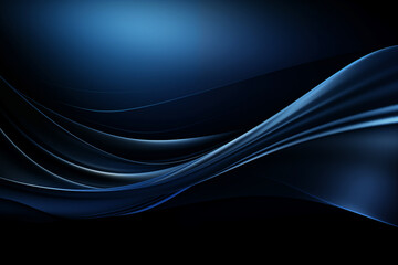 Abstract blue background with smooth lines,