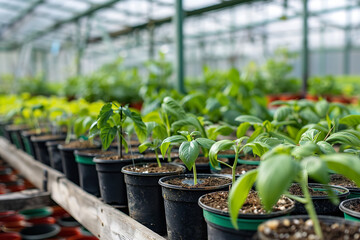 Continuous Plant Growth Presented in a Well-Maintained Greenhouse  