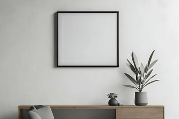 Frame Blank Mock-up minimalist. Subtle Frame Mock-up