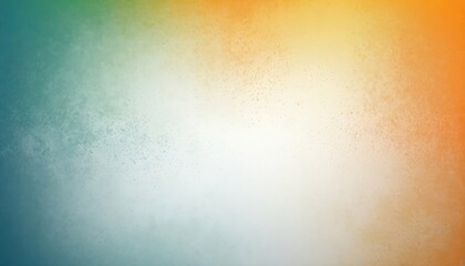 white green blue orange yellow , grainy noise grungy empty space or spray texture , a rough abstract retro vibe background template color gradient shine bright light and glow generative ai.