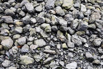 Texture of black charcoal