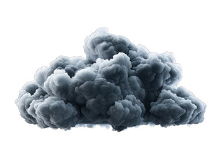 dark cloud, isolated on white background