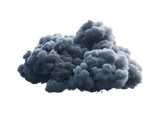 dark cloud, isolated on white background