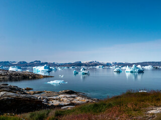 Icebergs in the Sermilik Fjord, East Greenland