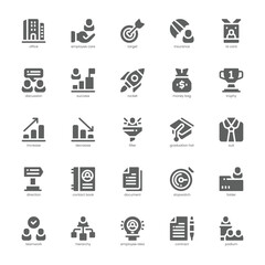 Business Development icon pack for your website, mobile, presentation, and logo design. Business Development icon glyph design. Vector graphics illustration and editable stroke.