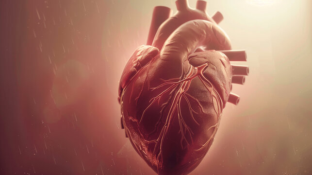 human heart anatomy 3d visualisation.