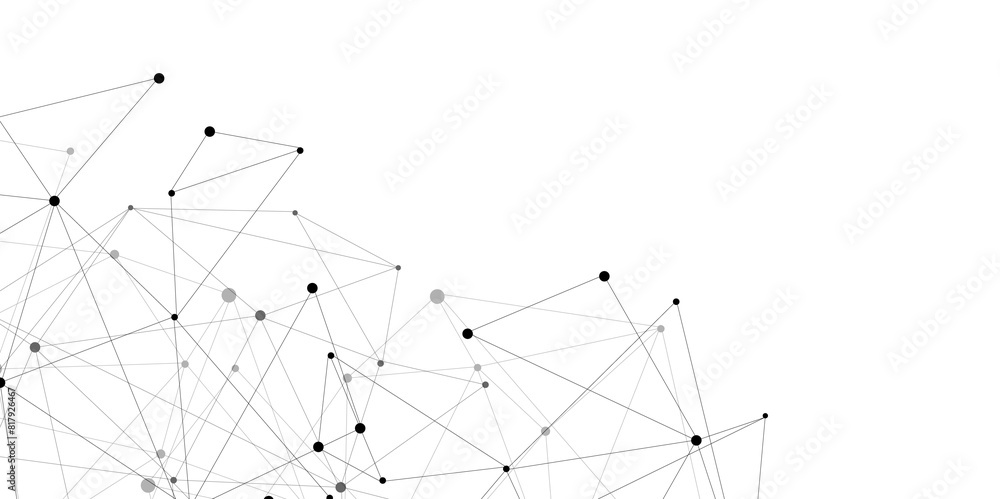Leinwandbilder Vector Connect link background. global network technology concept. Digital technology futuristic internet network speed connection white background.
