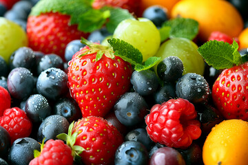 Obraz premium Obst Früchte Mischung