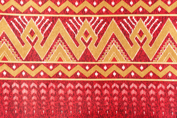 Background of Thai style handmade fabric pattern.